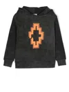 Marcelo Burlon County Of Milan Graphic-print Fringe Hoodie In Black
