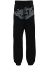 Marcelo Burlon County Of Milan Graphic Print Pants In Black