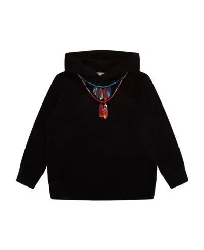Marcelo Burlon County Of Milan Graphic-print Pullover Hoodie In Black