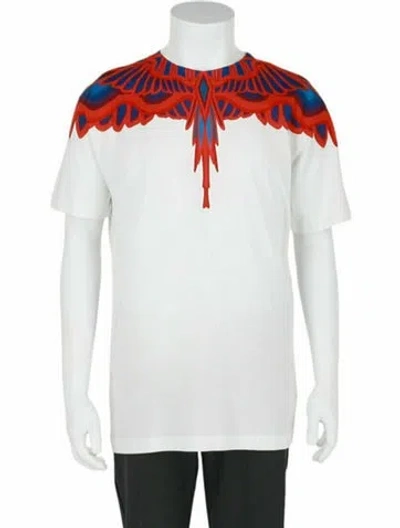 Pre-owned Marcelo Burlon County Of Milan Graphic Print T-shirt W/ Tags In White