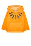Marcelo Burlon County Of Milan Graphic Printed Hoodie In Orange