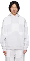 Marcelo Burlon County Of Milan Cross Inside Out Cotton Hoodie In Hoodie Melange Gr