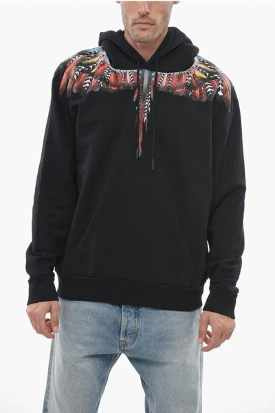 Marcelo Burlon County Of Milan Grizzly Wings Hoodie Sweatshirt With Multicolored Print