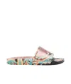 Marcelo Burlon County Of Milan Grizzly Wings Logo-embossed Slides In Multicolor