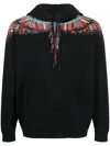 MARCELO BURLON COUNTY OF MILAN GRIZZLY WINGS ORGANIC COTTON HOODIE
