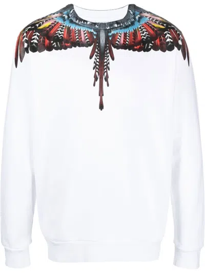 MARCELO BURLON COUNTY OF MILAN GRIZZLY WINGS ORGANIC COTTON SWEATSHIRT