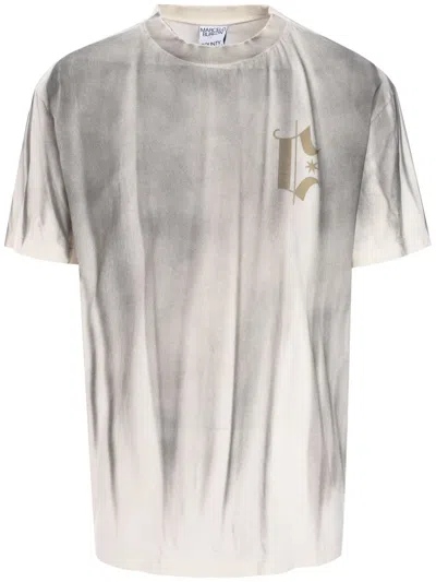 Marcelo Burlon County Of Milan Headletter T-shirt In Grau