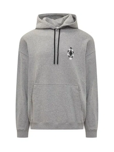 Marcelo Burlon County Of Milan Bandana Hoodie In Grey