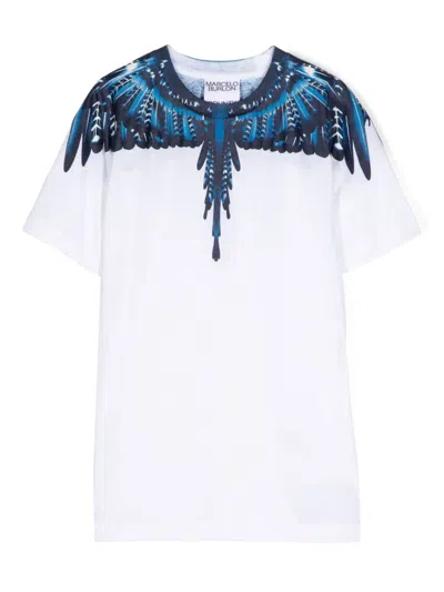 Marcelo Burlon County Of Milan Kids' Icon Wings Cotton T-shirt In 白色