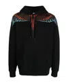 Marcelo Burlon County Of Milan Icon Wings Drawstring Hoodie In Black