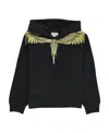 Marcelo Burlon County Of Milan Icon Wings Graphic-print Hoodie In Black