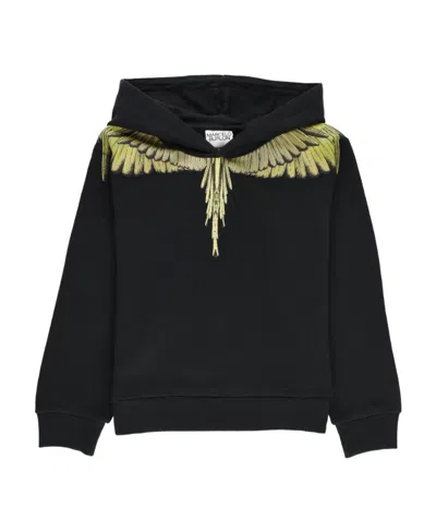 Marcelo Burlon County Of Milan Icon Wings Graphic-print Hoodie In Black