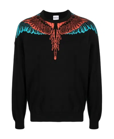 Marcelo Burlon County Of Milan Icon Wings Long-sleeve Sweatshirt In Black