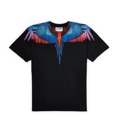 Marcelo Burlon County Of Milan Kids' Icon Wings T-shirt (4-14 Years) In Black