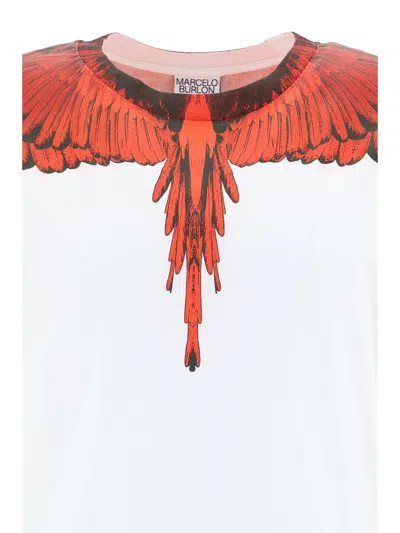 Marcelo Burlon County Of Milan Icon Wings T-shirt In Red