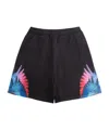 Marcelo Burlon County Of Milan Icon Wings Track Shorts In Black