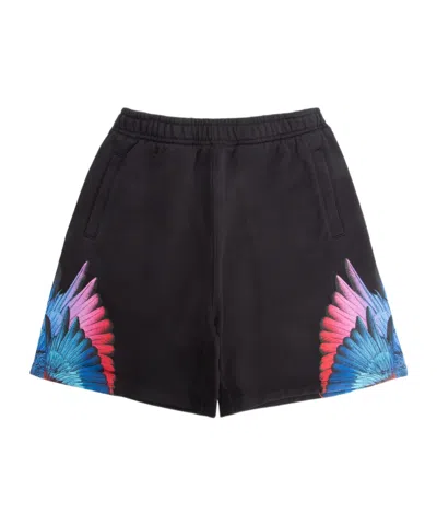 Marcelo Burlon County Of Milan Icon Wings Track Shorts In Black