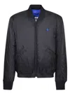 Marcelo Burlon County Of Milan Monogram Details Bomber Jacket In Black