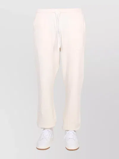 Marcelo Burlon County Of Milan Jogging Pants Drawstring Waist Side Pockets In White