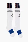 Marcelo Burlon County Of Milan Kappa Stretch Nylon Long Socks In White