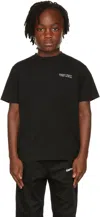 Marcelo Burlon County Of Milan Kids Black Logo Print T-shirt In Black