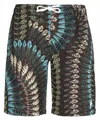 Marcelo Burlon County Of Milan Knitted Bermuda Shorts In Multi