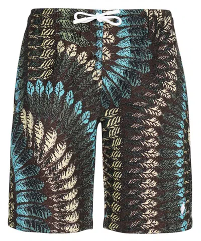 Marcelo Burlon County Of Milan Knitted Bermuda Shorts In Multi
