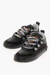Marcelo Burlon County Of Milan Leather Ticinella Low Top Sneakers With Maxi Strings