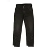 MARCELO BURLON COUNTY OF MILAN LEOPARD PRINT JEANS - BLACK