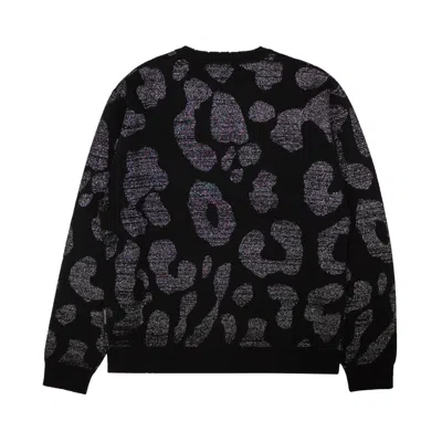 Marcelo Burlon County Of Milan Leopard Sweater - Dark Gray/black