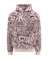 Marcelo Burlon County Of Milan Marcelo Burlon Man Sweatshirt Ivory Size L Cotton, Elastane, Polyester In Multicolor