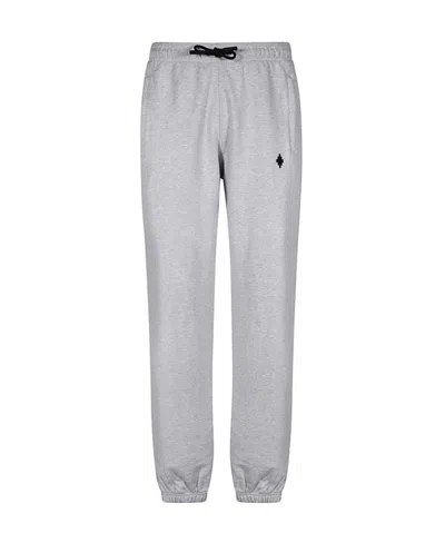 Marcelo Burlon County Of Milan Logo-embroidered Track Pants In Gray