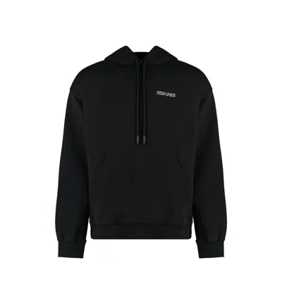 Marcelo Burlon County Of Milan Logo Hooded Sweatshirt In Black