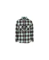 Marcelo Burlon County Of Milan County Of Milan Tartan Padded Shirt In Black