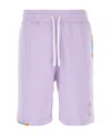 Marcelo Burlon County Of Milan Marcelo Burlon Man Shorts & Bermuda Shorts Lilac Size L Cotton, Polyester In Purple