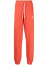 Marcelo Burlon County Of Milan Logo-print Cotton Track Pants In Rot