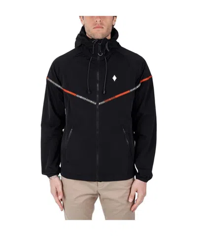 Marcelo Burlon County Of Milan Logo-print Hooded Jacket In Black