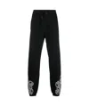 Marcelo Burlon County Of Milan Logo-print Organic-cotton Track Pants In Black
