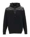 Marcelo Burlon County Of Milan Icon Wings Drawstring Hoodie In Black