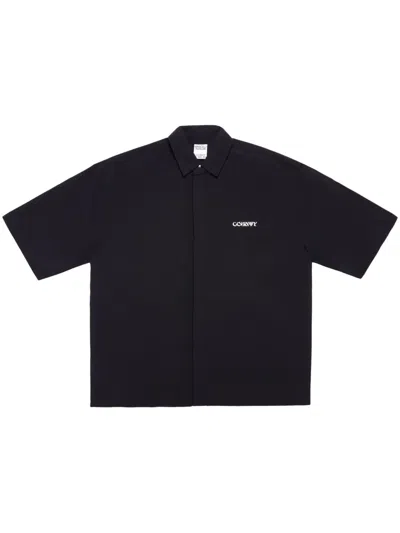 Marcelo Burlon County Of Milan Hemd Mit Logo-print In Schwarz