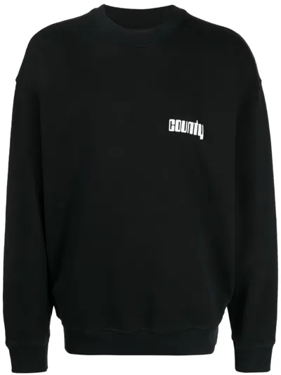 Marcelo Burlon County Of Milan Logo-print Sweatshirt In Black