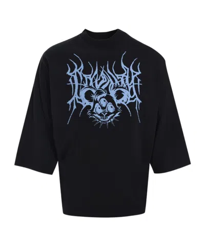 Marcelo Burlon County Of Milan Logo-print T-shirt In Black