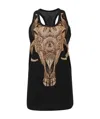 Marcelo Burlon County Of Milan Logo Vest Dress In Black