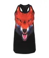 Marcelo Burlon County Of Milan Logo Vest Dress In Black