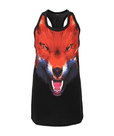 Marcelo Burlon County Of Milan Logo Vest Dress In Black