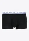 Marcelo Burlon County Of Milan Logo-waistband Boxers In Black