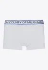 Marcelo Burlon County Of Milan Logo Waistband Boxer Briefs - Set Of 3 In White