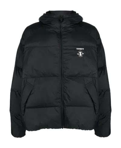 Marcelo Burlon County Of Milan Long-sleeved Cotton Suit In Black