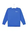 Marcelo Burlon County Of Milan Long-sleeved Round-neck Sweater In Blue