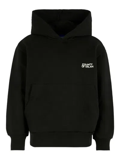 Marcelo Burlon County Of Milan Kids' Long-sleeves Hoodie In Black